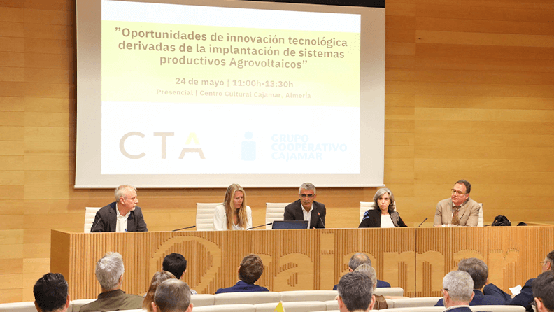  Jornada organizada por CTA (Corporación Tecnológica de Andalucía) con la colaboración de Cajamar en el Centro Cultural de Cajamar en Almería