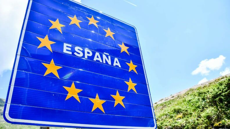 Frontera de España.