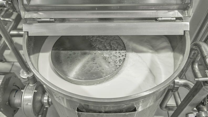 Pasteurización de la leche.
