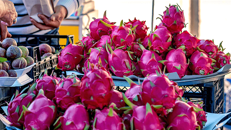 Pitaya en supermercado