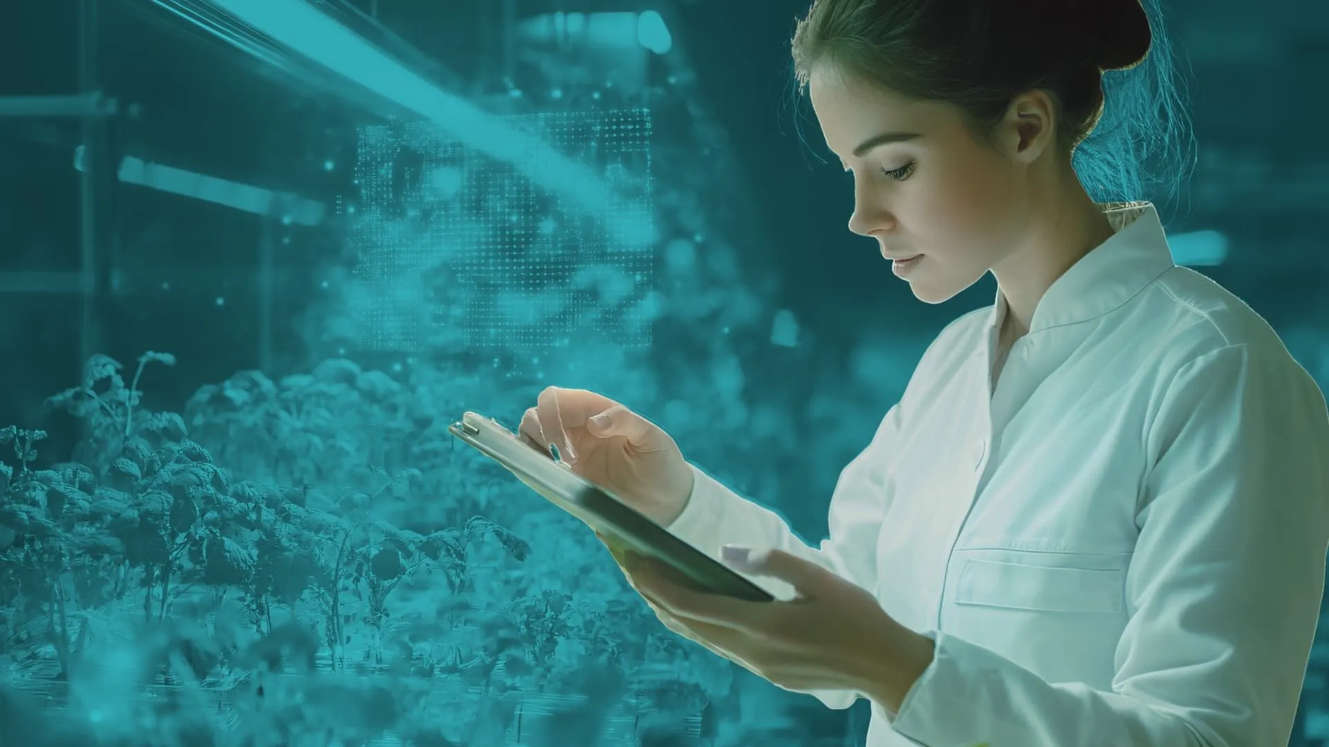 Investigadora en un laboratorio