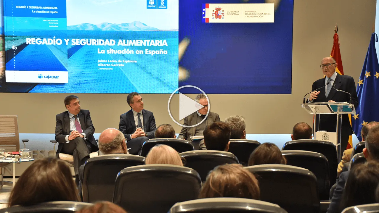 Presentación de 'Regadío y seguridad alimentaria' en el Ministerio de Agricultura