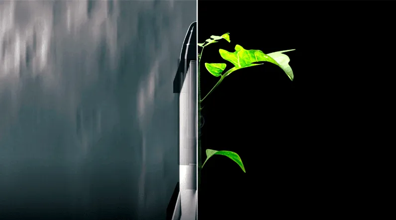 Agricultura espacial. Imagen: Green Moon.