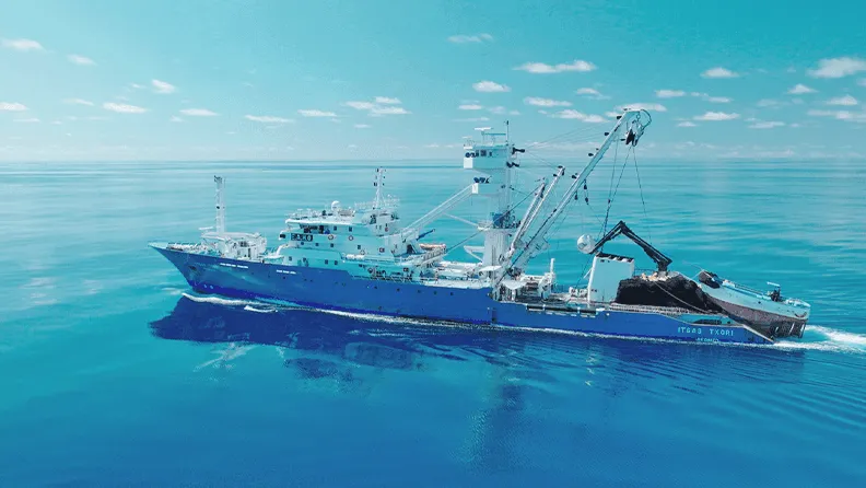 Barco atunero cerquero de la flota de OPAGAC_AGAC