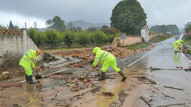 Efectos de la DANA en Valencia en el mes de octubre de 2024